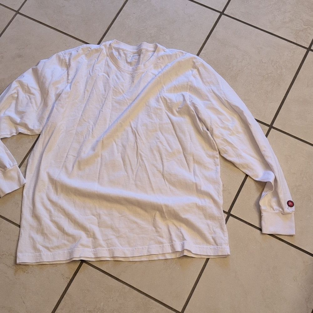 Lot Of 2 New American Giant Men's Vintage Crew Long Sleeve Tee Blue / White 2xl — image 8 of 8